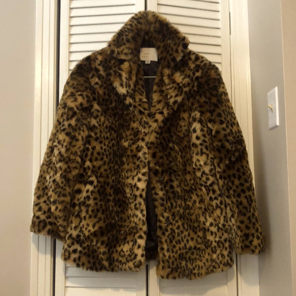 Faux Fur Cheetah Coat
